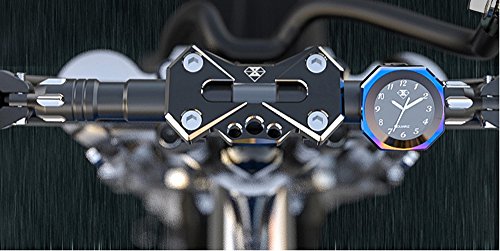 Perfectech Waterproof 7/8"- 1 1/8" Handlebar Luminous Dial Motorcycle Clock for Dirt Bike Motocross Yamaha Kawasaki Honda Suzuki Harley Davidson (Burning blue) - Thumbnail 5