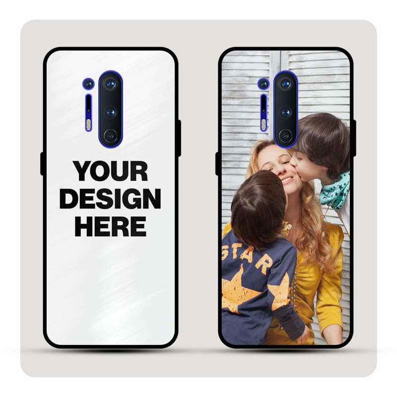 Image of Personalized Back Cover for Oneplus 8 Pro | Custom Case with Name, Photo or Logo | PrintShield Hybrid with Soft TPU Grip & Scratch Protection