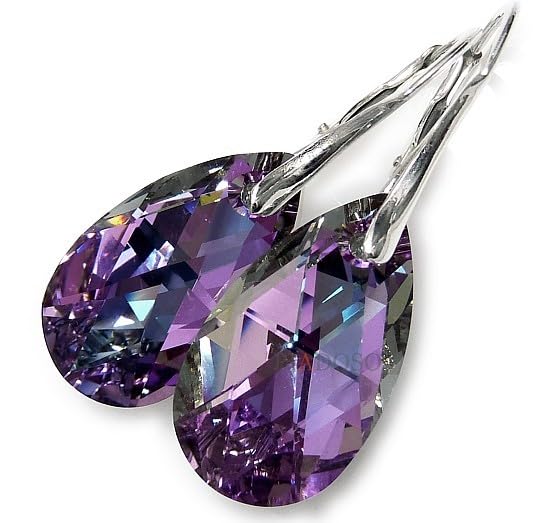 Boucles d'oreilles Vitrail argent pour illuminer vos tenues de soirée et mariages
