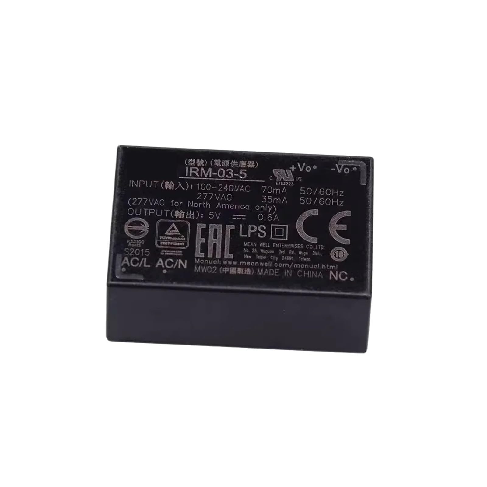 BALYDLUL IRM-03-5S 5V 600mA DC 3W Single Output power supply