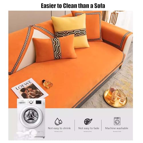 Funda para sofa de 3 plazas con protector elastico para forma L 6