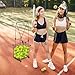 Portable Pickleball Tennis Ball Collector with Wheel, 90 Tennis Balls Capacity, Pickleball Retriever Basket Carrier Gatherer Picker Hopper Container