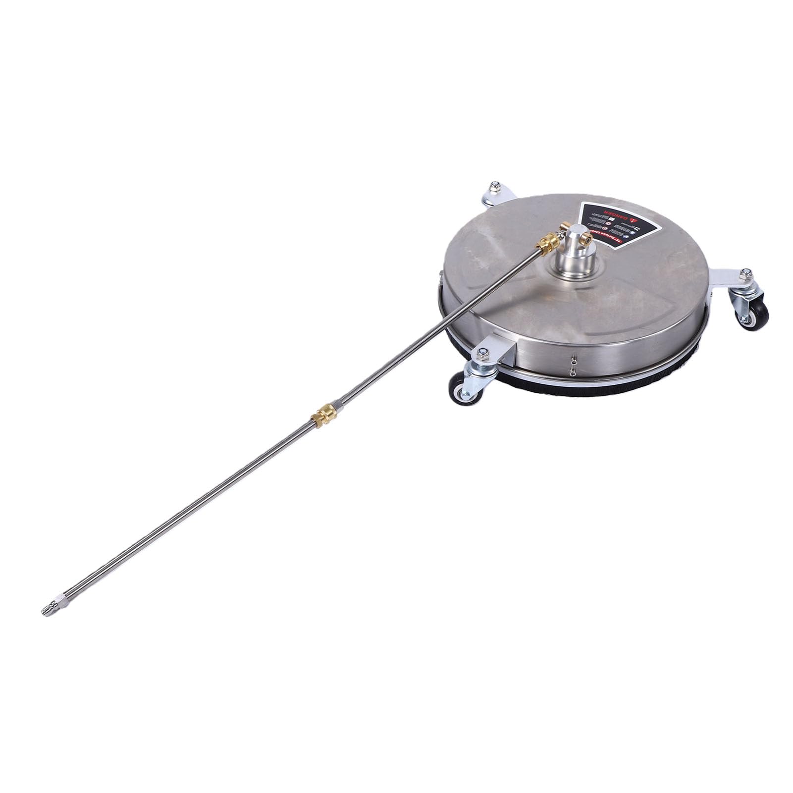 XUMIUZIY Limpiador de Superficies de Lavadora a Presión de 15 Pulgadas de Acero Inoxidable Duradero con Turbo Boost, Ideal para Eliminar Suciedad y Residuos