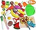 Lewo Tagliare Verdure alla Frutta Set Magnetico in Legno Cibo 33 PCS Pretend Gioca Cucina Primi Giocattoli educativi per i più Piccoli Ragazzi Ragazze