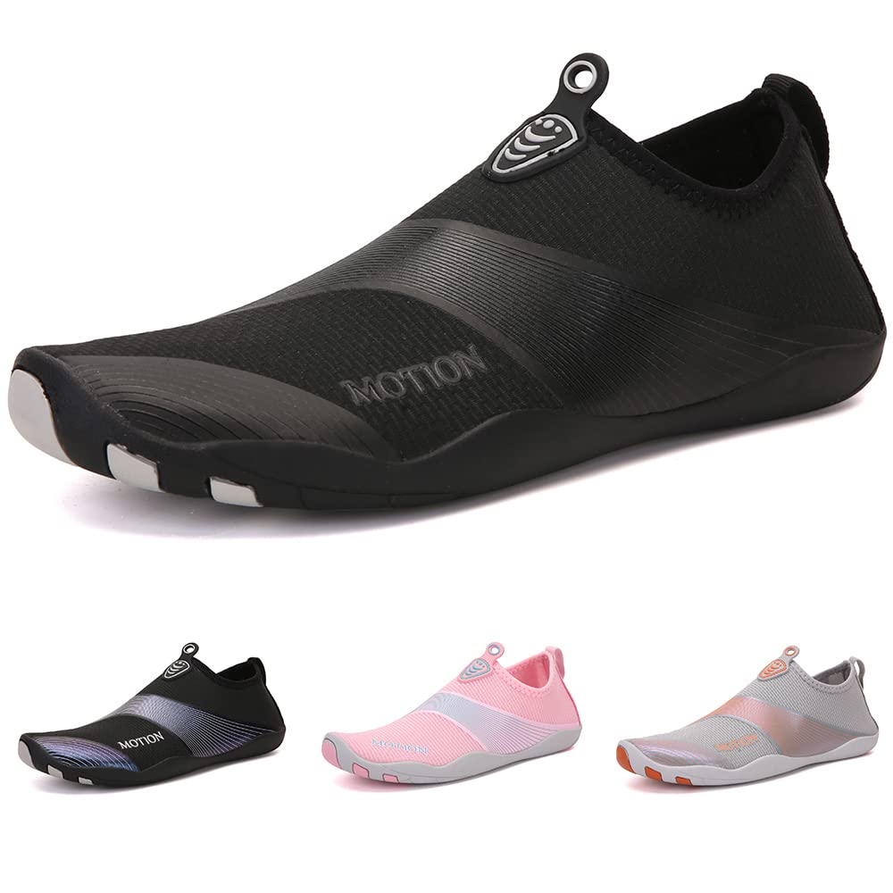 DRECAGE Escarpines Hombre Mujer Zapatos de Agua Antideslizante Secado Rápido Ligeros Zapatillas de Playa para Surf Natación Acuàticos Deporte