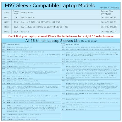 Image of Smatree M97 Hard Protective 15.6 inch Laptop Sleeve Case for ACER | Compatible for ACER Nitro 5, Aspire 7 A715-42G-R8BG /A715-43G-R5M8, TravelMate P2 TMP215-53-53ZW /TMP215-53-7261 (X8294)