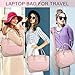 MATEIN Pink Laptop Bag for Women, Handbag with Laptop Compartment 15.6 Inch Ladies Briefcase Office Tote Work Bags for Women, Large Computer Hangbag for School Briefcase for Teacher, Office, Pink