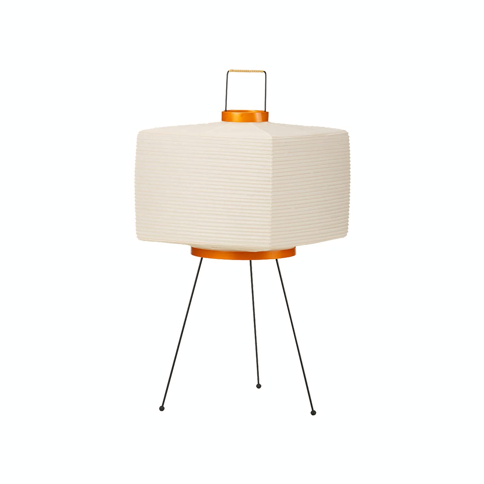 lampes Lampe de table en papier blanc Lanterne japonaise 47,2" Corps lampe avec chevet chromée bureau for chambre à coucher Salon Chambre d'enfant Dortoir Bureau Lumière douce environnementale lampe