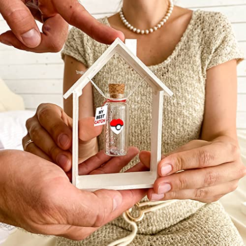 Kseniya Revta Cute Anniversary Present For Girlfriend or Boyfriend, Unique Game-Inspired Romantic Bottle, Anniversary Love Wish Jar (White Frame, My Best Catch) - Image 5