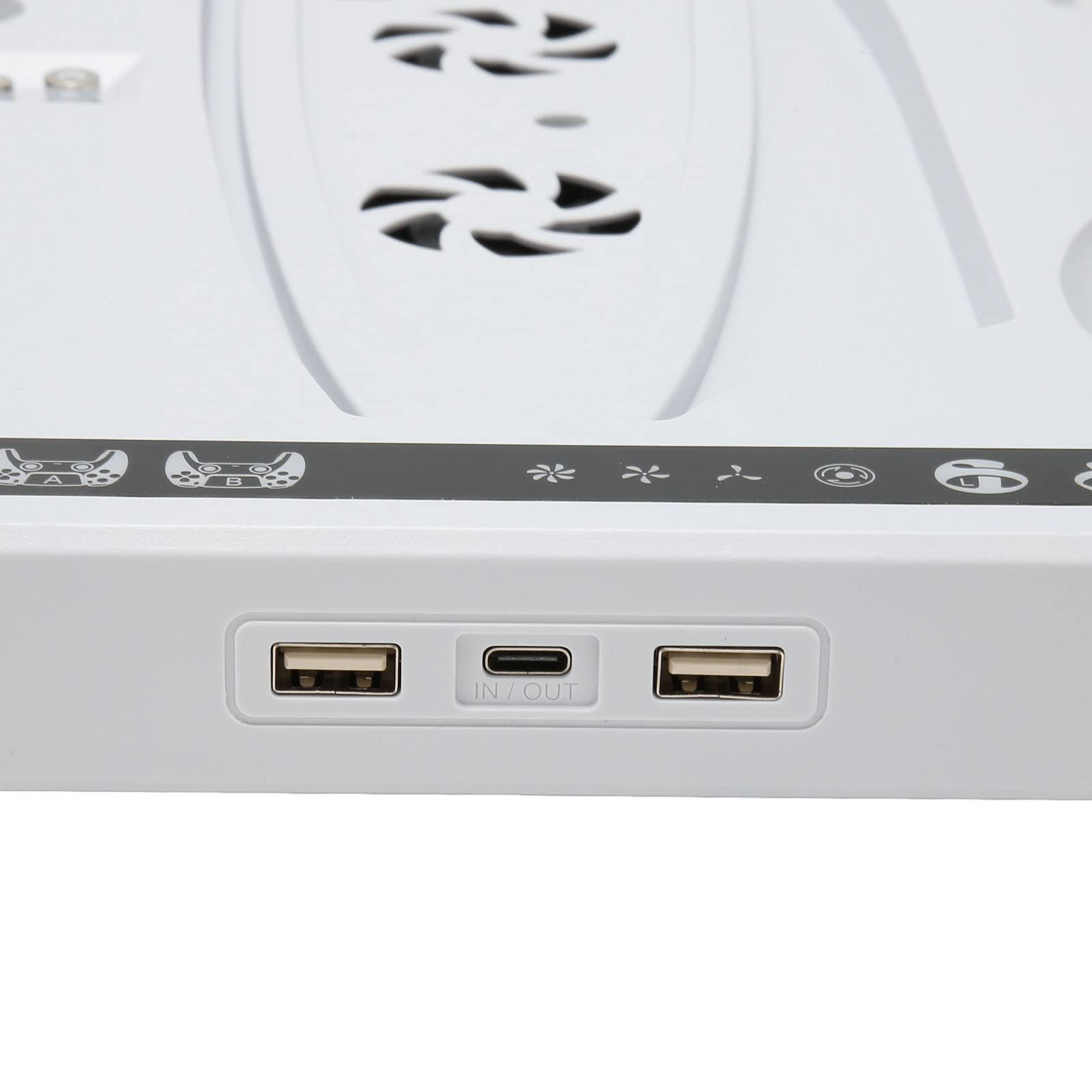 Base DE Carga Dual, Enfriador DE Consola MultiFunció, Indicador LED, Estacia DE Carga DE Controlador Desmontable Estable para EDICIÓN Digital para VR2