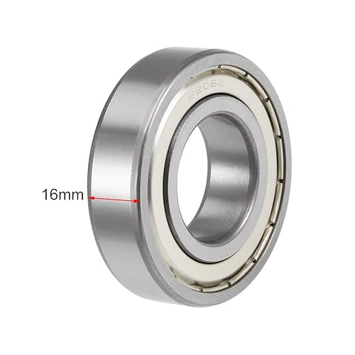 Miniatura 3 de uxcell 6206ZZ rodamientos profundos Z2 98.4 ft m x 203.4 ft m x 52.5 ft m doble blindado acero de carbono