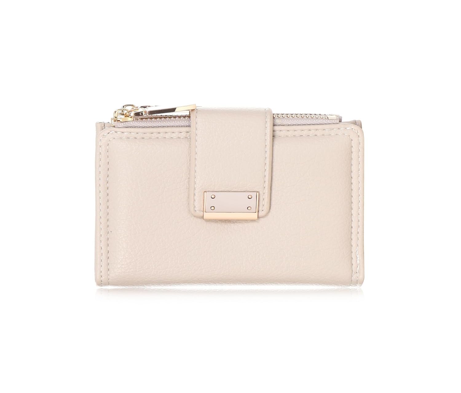 abbana Womens Small Wallet with Zipper & Flap Closure – Premium Vegan Leather Compact Wallet | Stylish Card Holder Purse with 3 Pockets & 1 Compartment | Lightweight Mini Color-Beige-picture-26