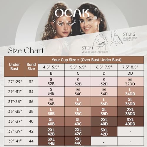 OEAK Womens Deep V Bras Comfortable Bras Support Push Up Bralettes Low Cut no Underwire Bras Plunge Seamless Tshirts Bras - Image 7