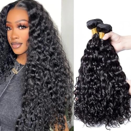 Water wave bundles 100% Unprocessed human hair bundles with Hair