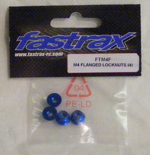 Fastrax M4 Flanged Locknuts - Blue (FTM4BF)
