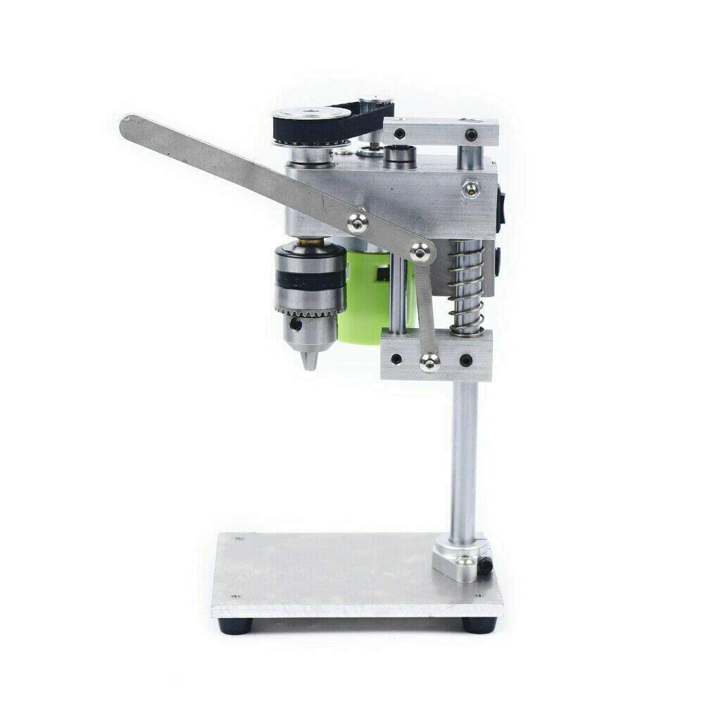 Mini Drill Press Compact Drill Presses Table Workbench Portable Electric Bench Jeweler Hobby Adjustable 7 Speeds 1000 to 4500 RPM Drilling Machine