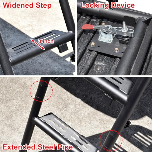 Kewisauto KYDJ-C16J-003 42 Inch Foldable Pickup Truck Tailgate Ladder thumb #4