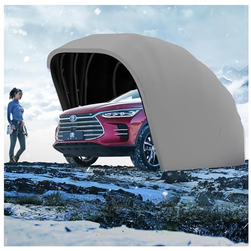 Cochera para todo tipo de clima, plegable, retráctil, semiautomática, cubierta de acero inoxidable, impermeable, protección UV, resistente a la nieve
