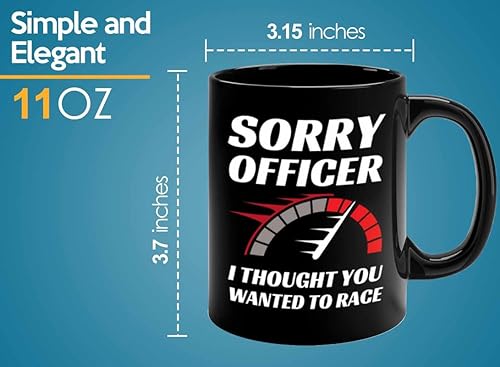 Miniatura 5 de Taza de café Racer de 11 onzas, color negro, con texto en inglés "Wanted To Racer" - Fuel Speed Racer Car Guys Circuit Automotriz Racing Boy Regalos