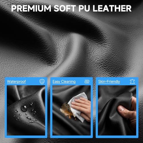 Image of GTPLAYER Gaming Chair,Office Chair with Pocket Spring Lumbar Support, Ergonomic Comfortable Wide Office Desk Computer Chair with Outward Fixed Soft Armrests and Footrest (PU Leather, Black)