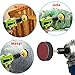 SIQUK 120 Pcs 2 inch Sanding Discs 60/80/ 120/180/ 240/400/ 600/800/ 1000/1200/ 2000/3000 Grit with 1 Pc 1/4 Inch Shank Backing Pad and 1 Pc Foam Buffering Pad