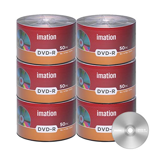 300 Pack Imation Dvd-R 16X 4.7Gb/120Min Branded Logo Blank Media Recordable Movie Data Disc #TOP26