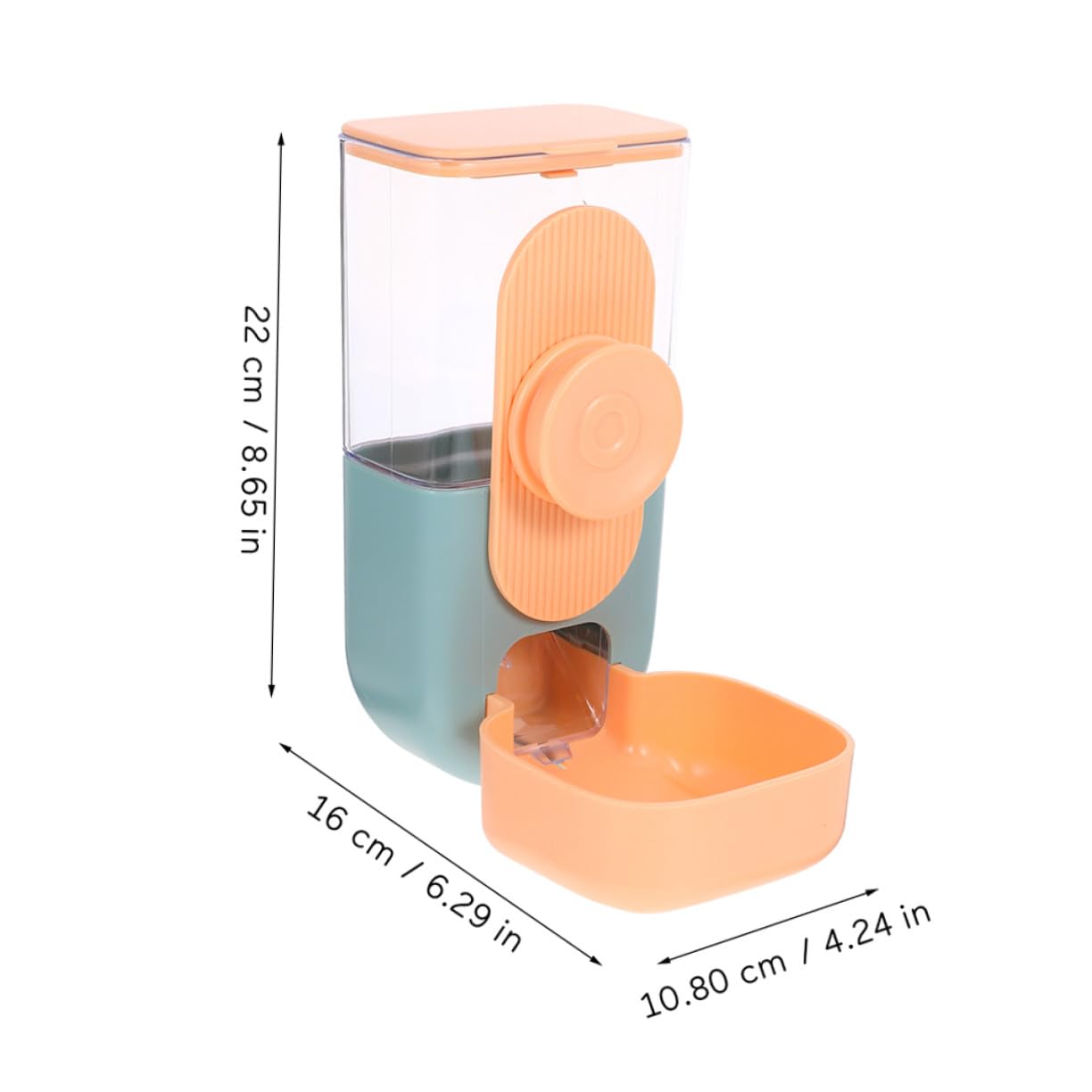 Dispenser Automatico Appendibile per Cibo e Acqua per Porcellini Conigli in Plastica Sicura Alimentatore Conveniente per Piccoli Animali Design Compatto e Duraturo