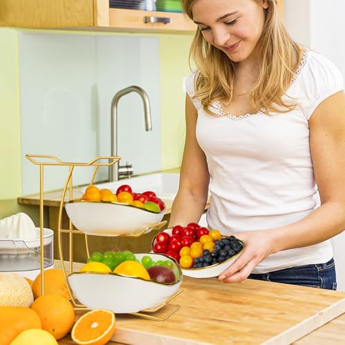 YUNLINLI Fruit Bowl for Kitchen Counter, 3 Tier Fruit Basket for Countertop - image 9