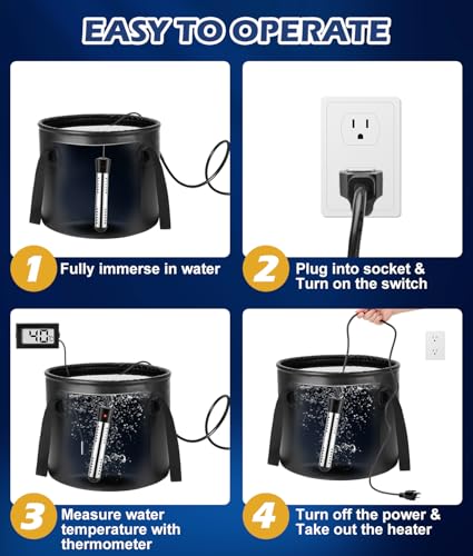Ducha portátil 2026 mejorada para camping con calentador, ducha recargable con pantalla LED inteligente, cubeta plegable de 5 gal, 4 modos de rociado, ducha portátil para viajes, baño de mascotas, lavado de autos miniatura 5