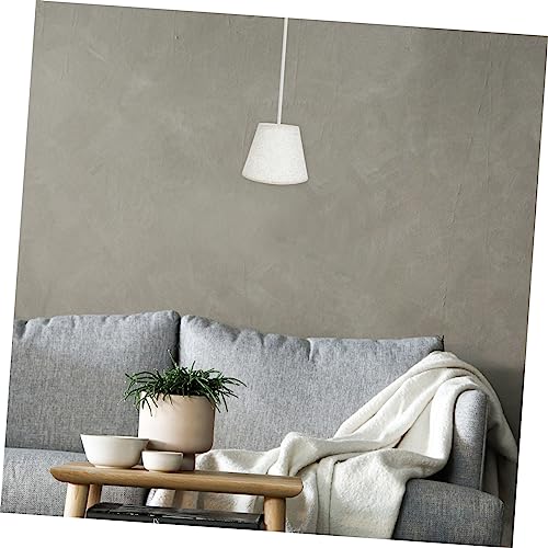 Image of Beige Fabric Pvc Lampshade Replacement for Table Ceiling and Wall Lights Woven Design for Children S Room and Home Lighting Accessories