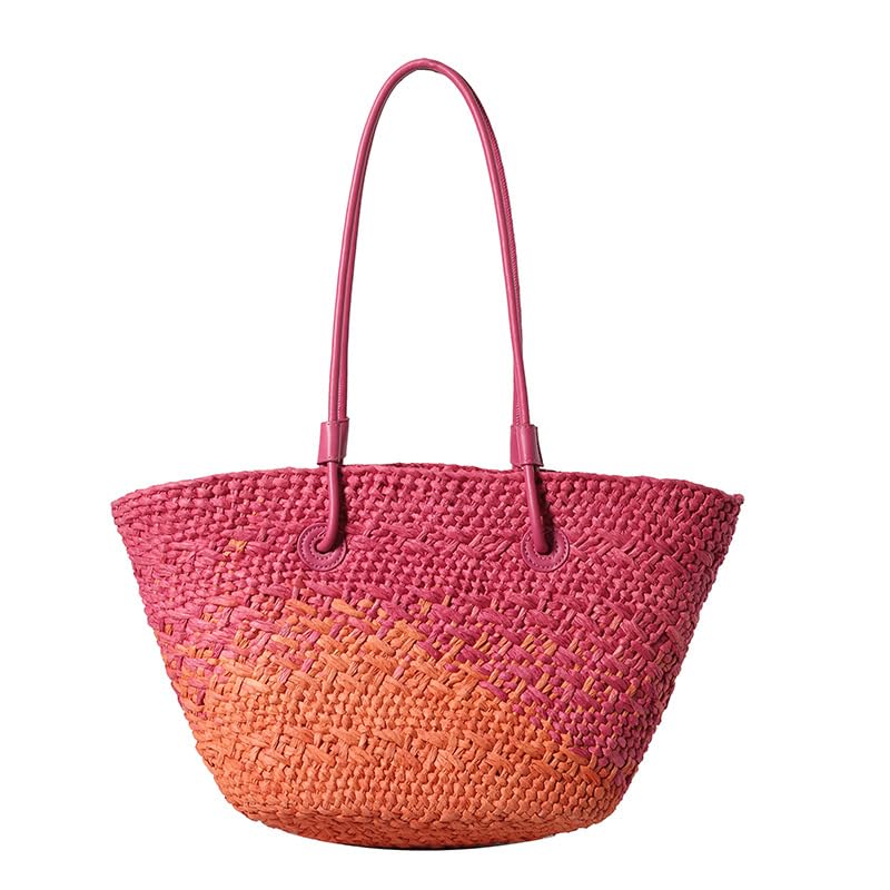 Sac à main panier en paille grand espace pour ne plus manquer de place en vacances