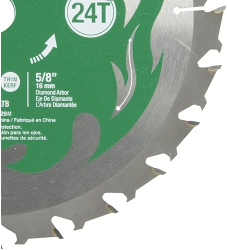 Miniatura 2 de Metabo HPT Hojas de sierra circular, 7-1/4 pulgadas, hojas VPR para enmarcar/desgarrar 24T, carburo de tungsteno de micrograno de alto rendimiento,
