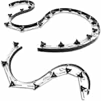 Sagoma Curva Per Taglio Legno - Polimerica Flessibile, Lunghezza 2 Metri, Rossa, Per Progetti Artistici