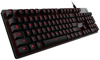 Logitech G413 Teclado Gaming Mecánico, Teclas retroiluminadas, Teclas Romer-G Táctil, Aleación de Aluminio, Teclas personalizables, Paso de USB, Disposición QWERTY ES, Color Gris (Carbón)