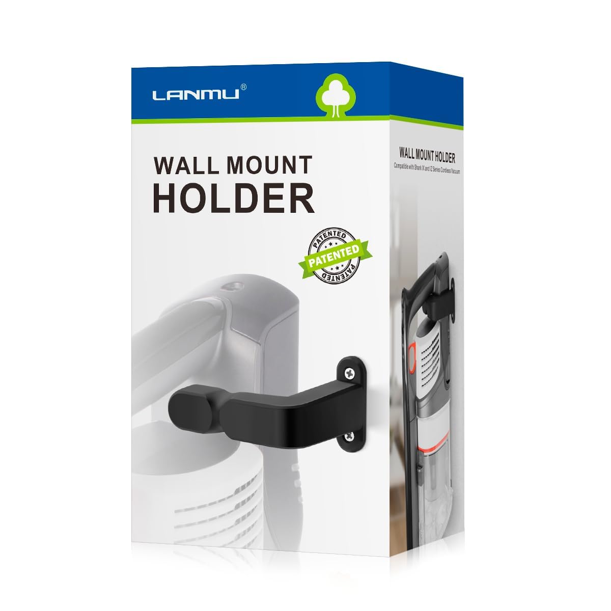 LANMU Wall Mount Holder Compatible with Shark IX141 IZ462H IZ163H IZ363HT IZ862H IZ662H IZ682H, PowerPro Plus IZ377H IZ376H Pet Cordless Stick Vacuum, Ultracyclone CH951 and V10 V11 V12 V15 Vacuum