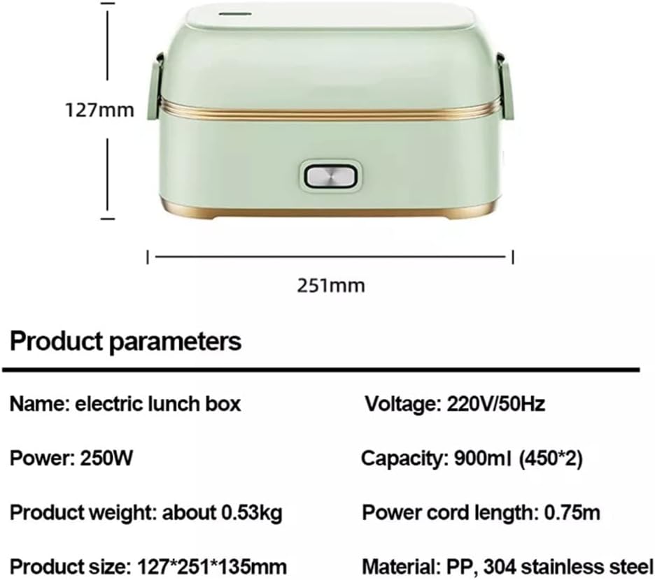 Electric heating Lunch Box Multi Electric Rice Cooker Portable layer Cooker For Travel, 1