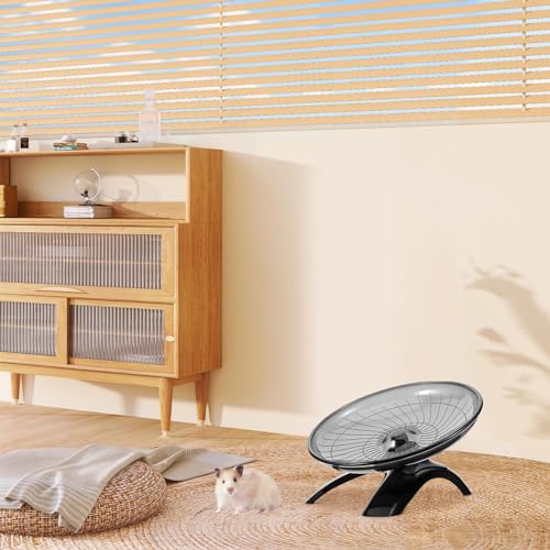 POPETPOP Roda de exercício para hamster super silenciosa: disco voador de hamster, roda silenciosa,
