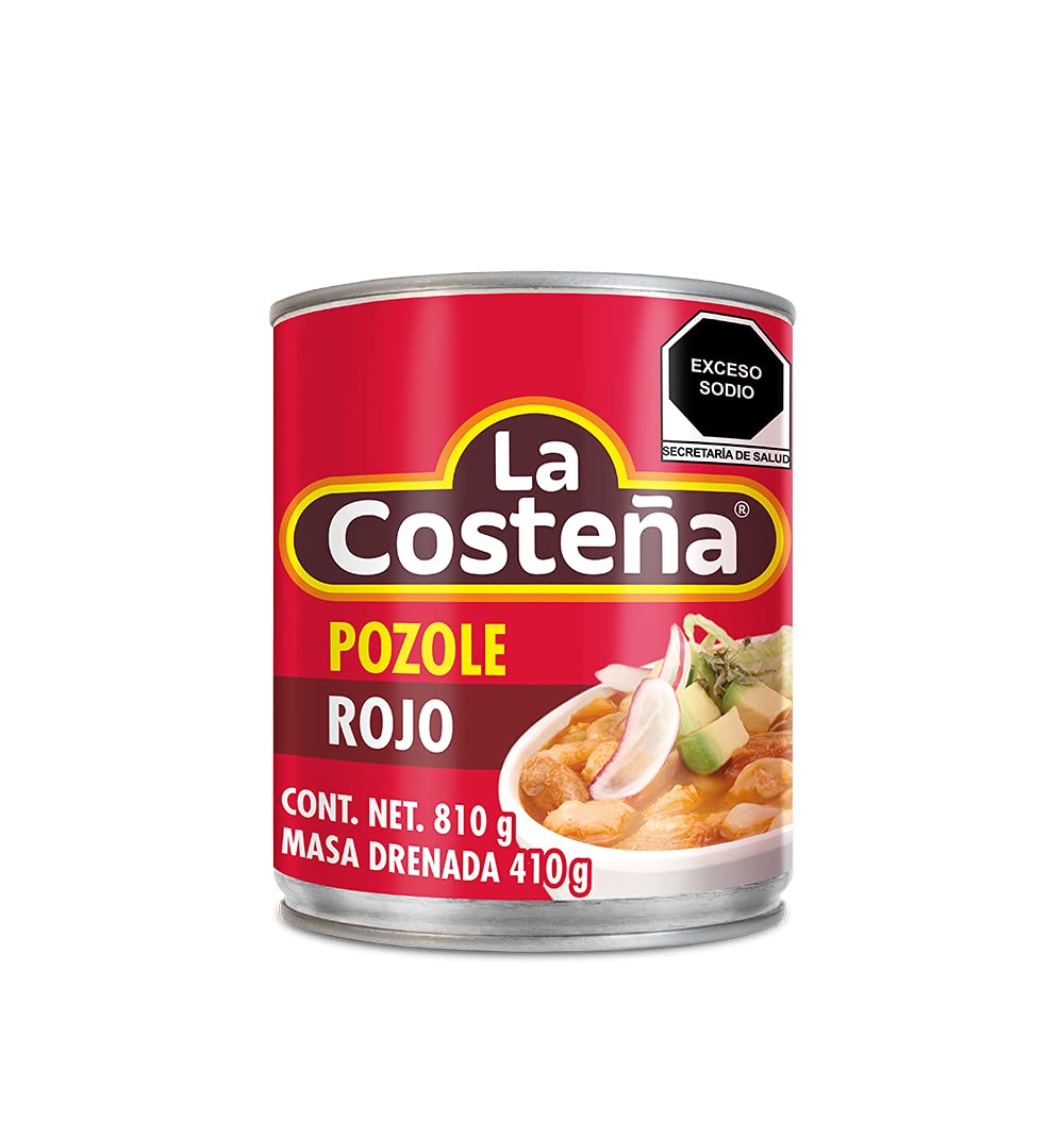 Pozole Rojo La Costeña Mexican Red Pozole - Net content: 810 gram, canned food. Traditional recipe, fresh ingredients, original mexican flavor Delicate and refined taste