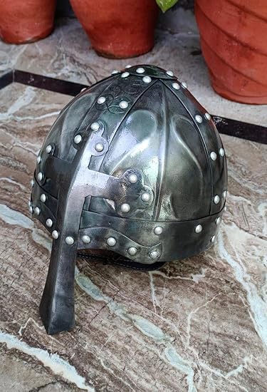Elmo vichingo medievale norvegese | articolo regalo cosplay | calibro 18 acciaio dolce acciaio calibro 18