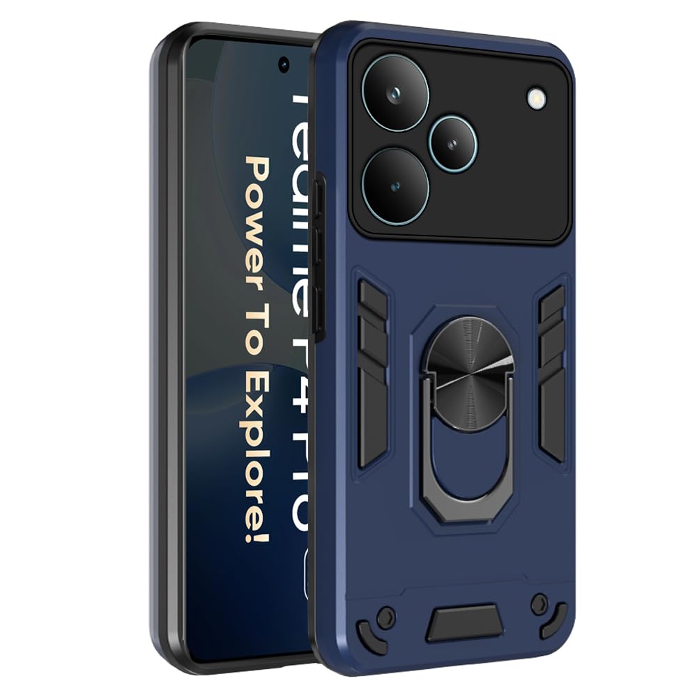 Realme P4 5G Armor Case - Rotating Ring & Kickstand -15