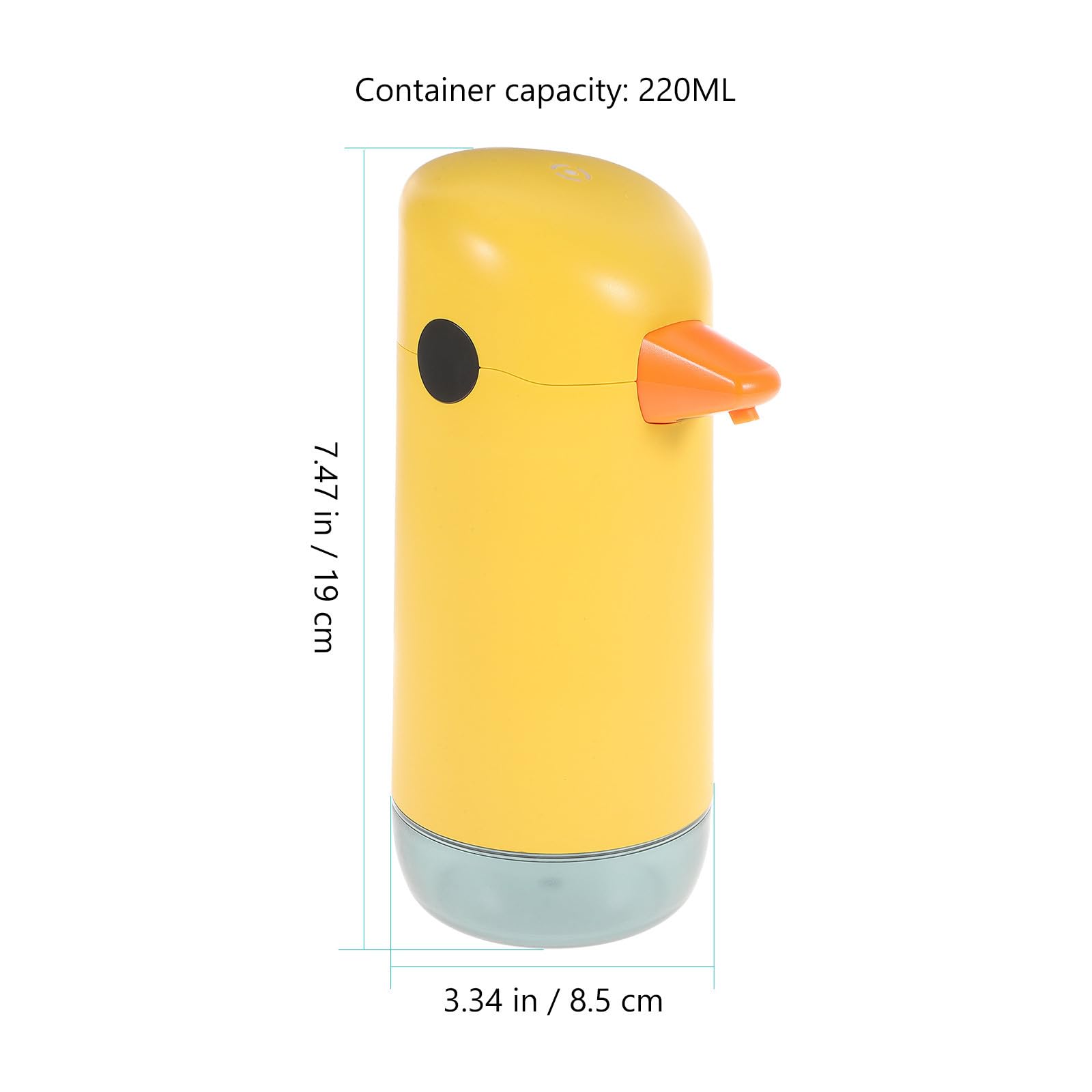 STOBAZA Dispensador Automático de Jabón Espumoso sin Contacto, Diseño Animal de Dinosaurio, Capacidad 220ml, Resistente al Agua Ipx6, Adecuado para Cocina y Restaurante