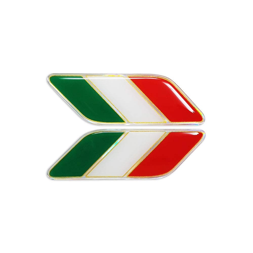 Quattroerre 3D Sticker Diagonal Italy Flag