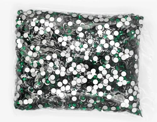 Strass flatback émeraude SS5 de qualité supérieure pour reflets intenses cristal AB - 2