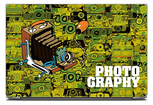 DivineDesigns Photography & Camera Laptop Sticker (Size :- 16 X 1...