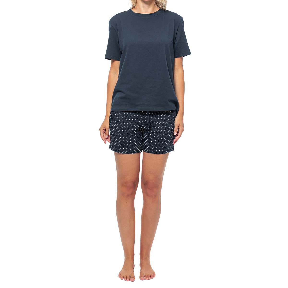 Schiesser - Mix - Damen - Organic Cotton - Schlafanzug kurz - Pyjama - Nachtwäsche