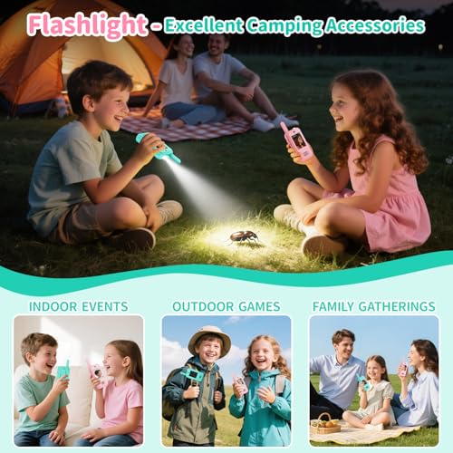 Video Walkie Talkies for Kids 2 Pack Rechargeable Long Range Two Way Radios — view 5