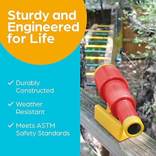 image for Jungle Gym Kingdom Playground Accessories - Red Pirate Ship Telescope 