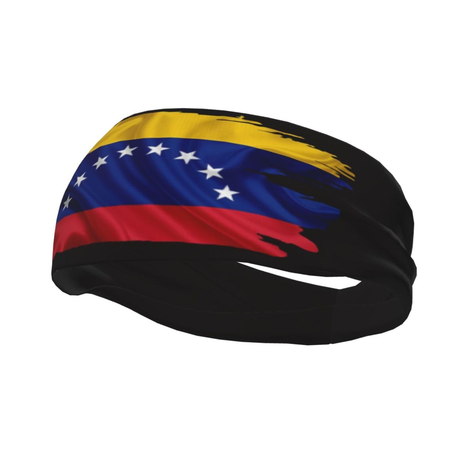 Cute Venezuela Flag Running Headbands for Men Women Venezuelan Sports Sweatbands Hairband for Basketball, Yoga, Workout