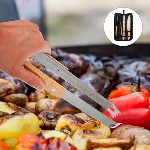 Set de 3 utensilios para barbacoa VALICLUD acero inoxidable miniatura 7