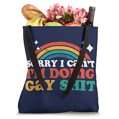 Bolsa Tote con diseño Pride LGBTQ y frase divertida miniatura 4